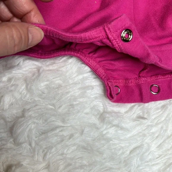 Carter’s Pink Floral Snap Onesie - Picture 5 of 7